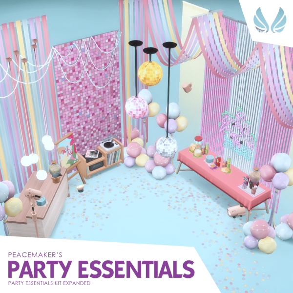 Maxis Match Party Essentials Expanded Addon for by simsfinds - The Sims 4 Custom Content