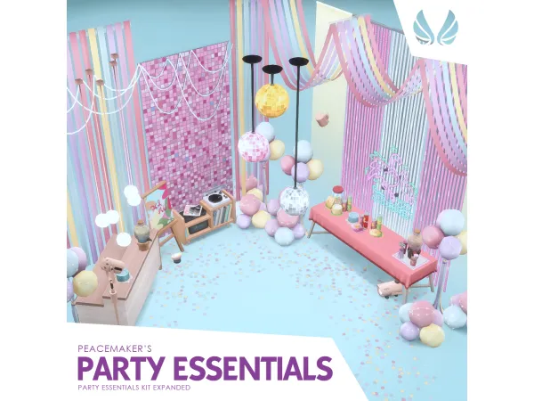 Maxis Match Party Essentials Expanded Addon for by peacemakeric - The Sims 4 Custom Content