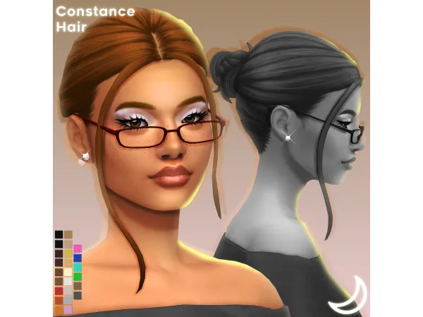 Maxis Match CONSTANCE HAIR by IMVIKAI by imvikai - The Sims 4 Custom Content