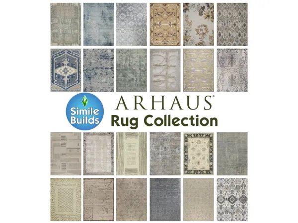Alpha Arhaus Rug Collection by SimileBuilds - The Sims 4 Custom Content