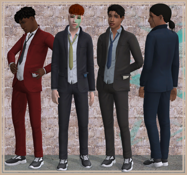 EP10 Dishevelled Suit converted to (4t2 by simsfinds - The Sims 2 Custom Content