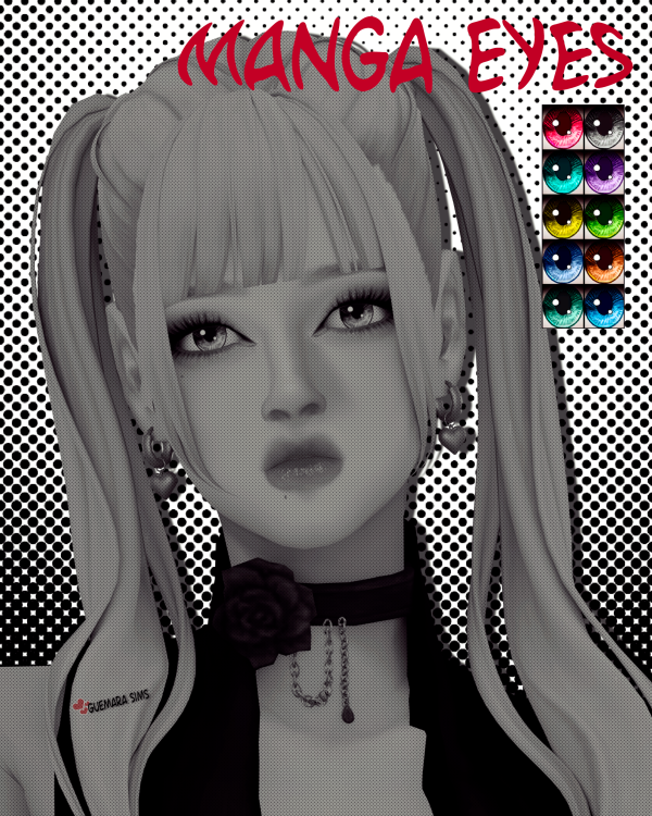 Alpha Manga Eyes (Public now) by simsfinds - The Sims 4 Custom Content