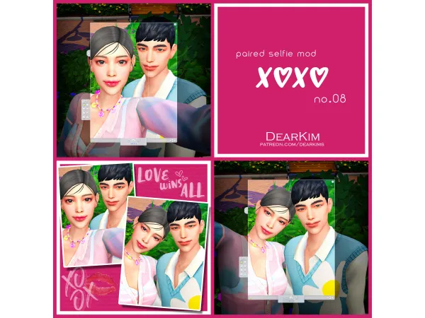 Mix [PairedSelfie] XX 08 by dearkims - The Sims 4 Custom Content