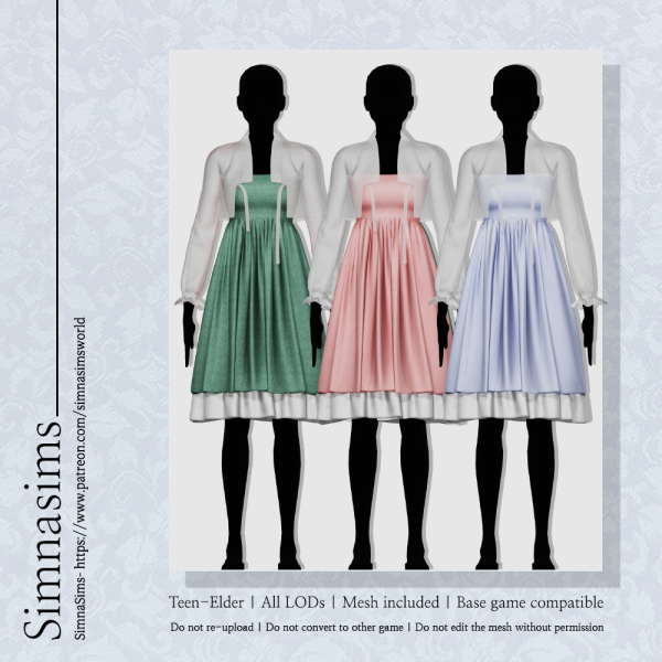 Alpha Sherbet Hanbok Dress by simsfinds - The Sims 4 Custom Content