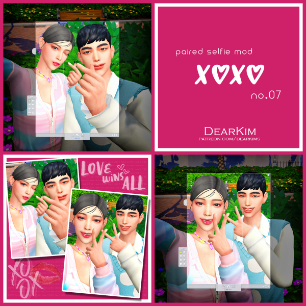 Mix [PairedSelfie] XX 07 by simsfinds - The Sims 4 Custom Content