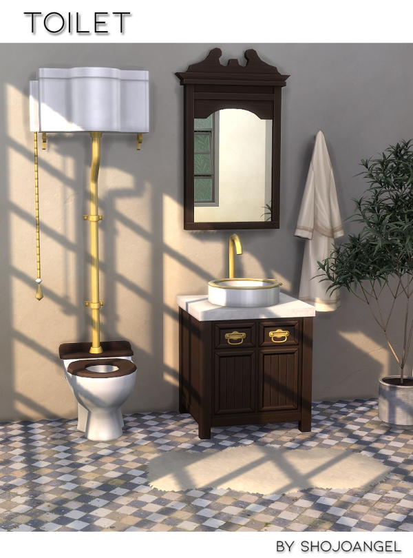 Maxis Match Toilet Recol by simsfinds - The Sims 4 Custom Content