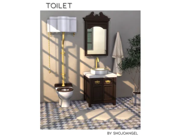 Maxis Match Toilet Recol by shojoangel - The Sims 4 Custom Content