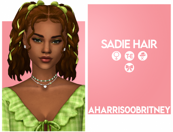 Maxis Match Sadie Hair by simsfinds - The Sims 4 Custom Content