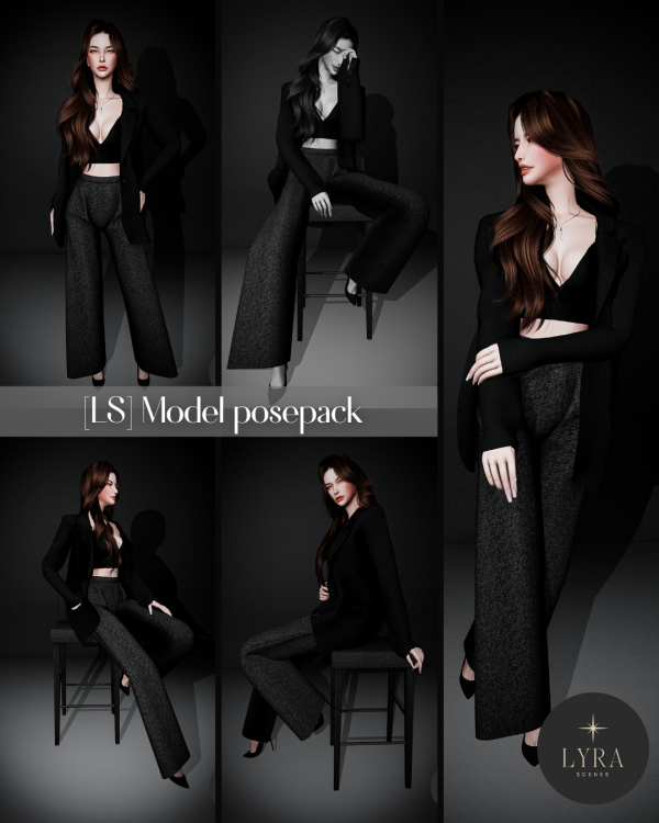 Alpha Model Posepack by missmoonsims - The Sims 4 Custom Content
