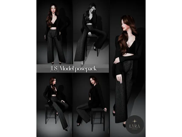 Alpha Model Posepack - The Sims 4 Custom Content