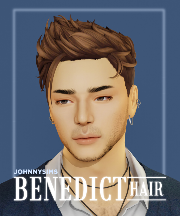 Maxis Match Benedict Hair by simsfinds - The Sims 4 Custom Content