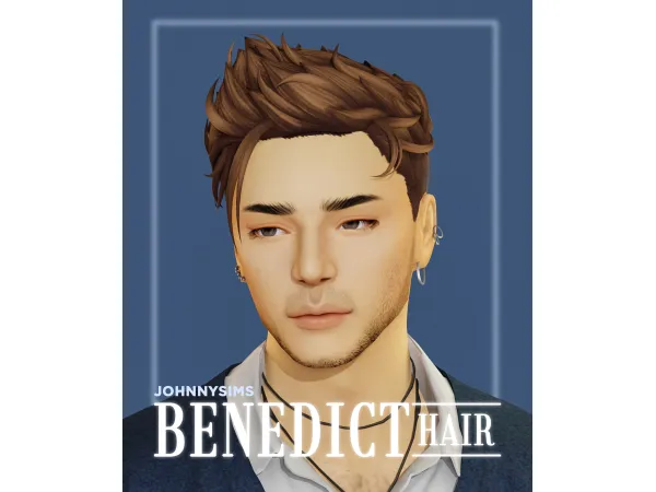 Maxis Match Benedict Hair by johnnysims - The Sims 4 Custom Content