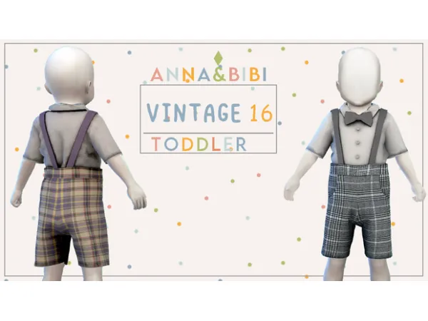 Mix Vintage 16 [AnnaBibi] - The Sims 4 Custom Content
