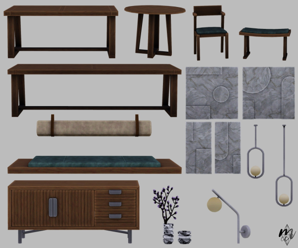 MyCupOfCC The Modernist Dining Room by simsfinds - The Sims 3 Custom Content
