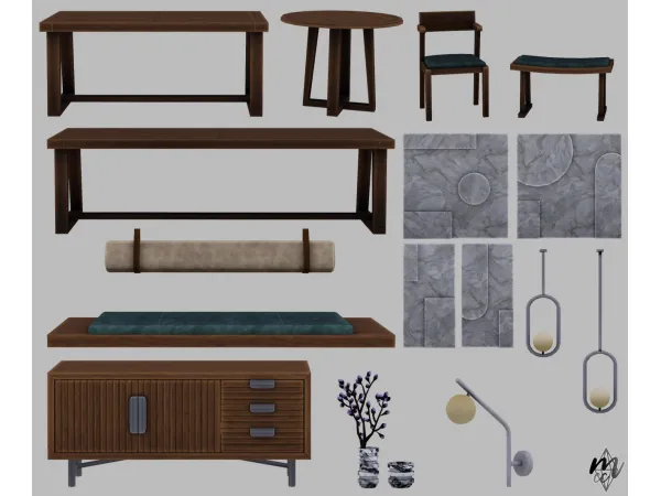 MyCupOfCC The Modernist Dining Room - The Sims 3 Custom Content