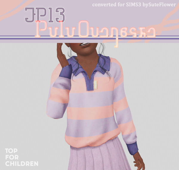 4TO3 EP13 PoloOversize for cu by simsfinds - The Sims 3 Custom Content