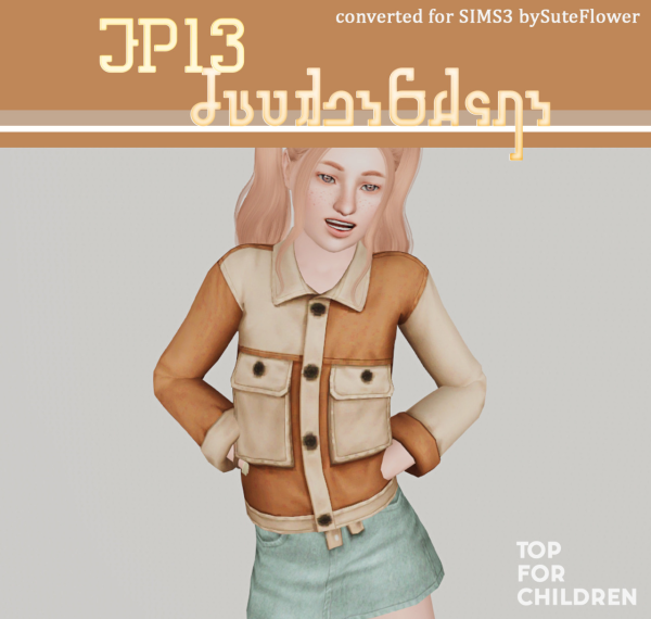 4TO3 EP13 JacketShirt for cu by simsfinds - The Sims 3 Custom Content