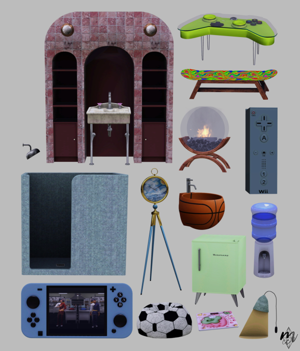 LedgerAtelier Molko and Milly Set by simsfinds - The Sims 3 Custom Content