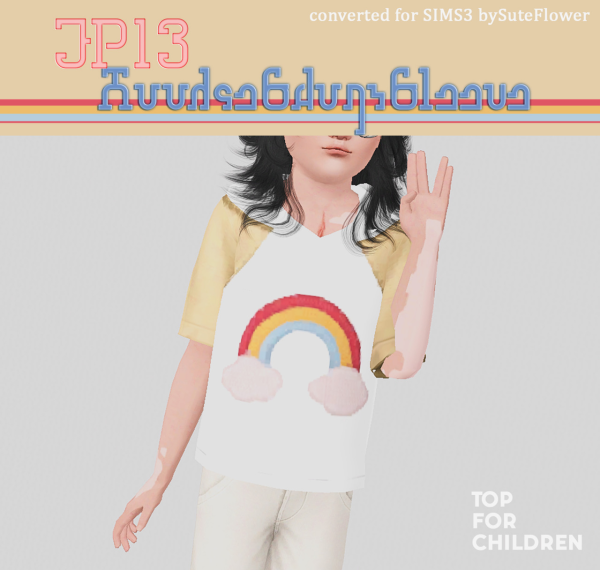 4TO3 EP13 HoodieShortSleeve for cu by simsfinds - The Sims 3 Custom Content