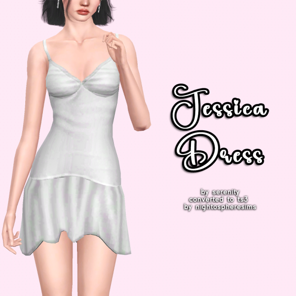 SERENITY JESSICA DRESS by simsfinds - The Sims 3 Custom Content