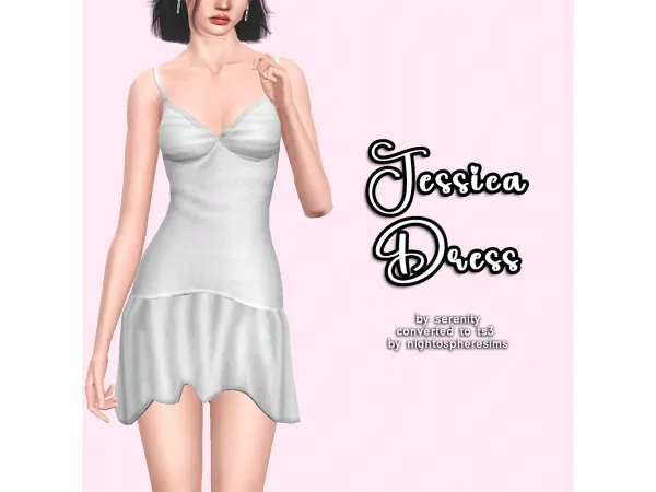 SERENITY JESSICA DRESS - The Sims 3 Custom Content