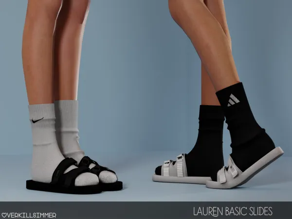 Mix Lauren basic slides by overkillsimmer - The Sims 4 Custom Content