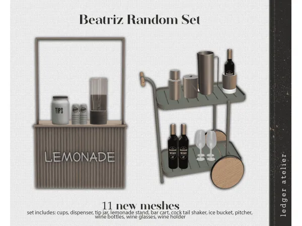 Alpha Beatriz Random Set (AtelierWorkroom) - The Sims 4 Custom Content