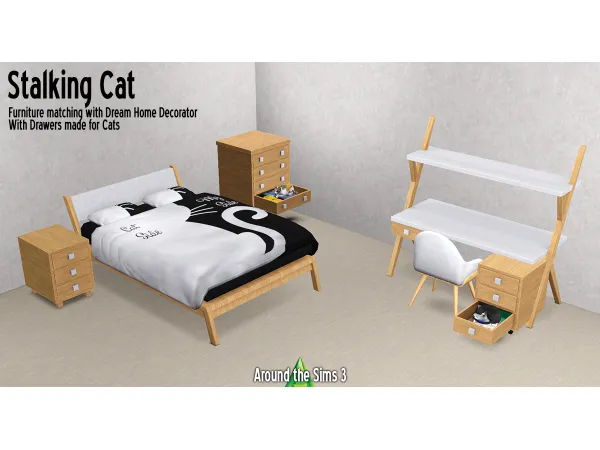 Stalking cat bedroom - The Sims 3 Custom Content