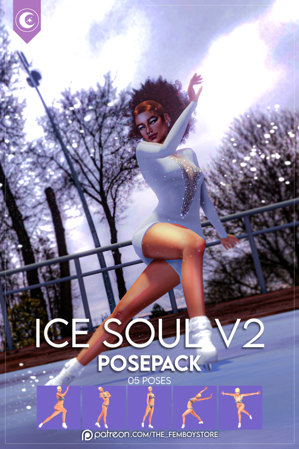 Mix [FEMBOY] Ice Soul v2 Posepack by simsfinds - The Sims 4 Custom Content