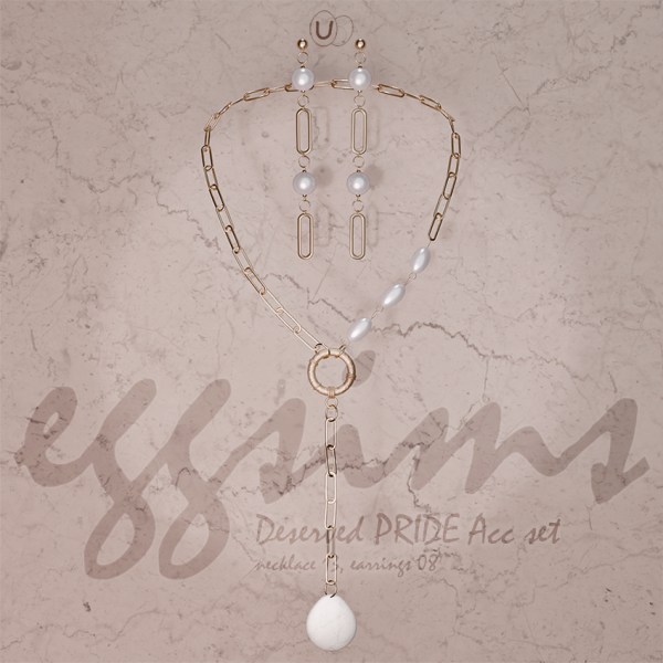 Alpha [ ] Deserved PRIDE Acc set (necklace 13 earrings 08) by simsfinds - The Sims 4 Custom Content
