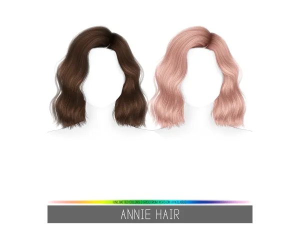 Alpha ANNIE HAIR by simpliciaty - The Sims 4 Custom Content