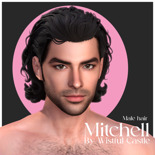 Maxis Match Mitchell Hair by simsfinds - The Sims 4 Custom Content