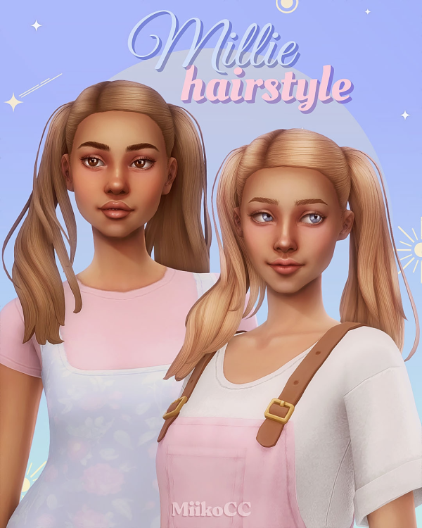 Maxis Match Millie hair by simsfinds - The Sims 4 Custom Content
