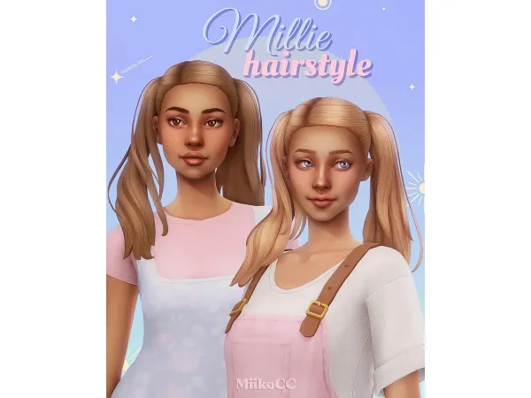 Maxis Match Millie hair by miikocc - The Sims 4 Custom Content