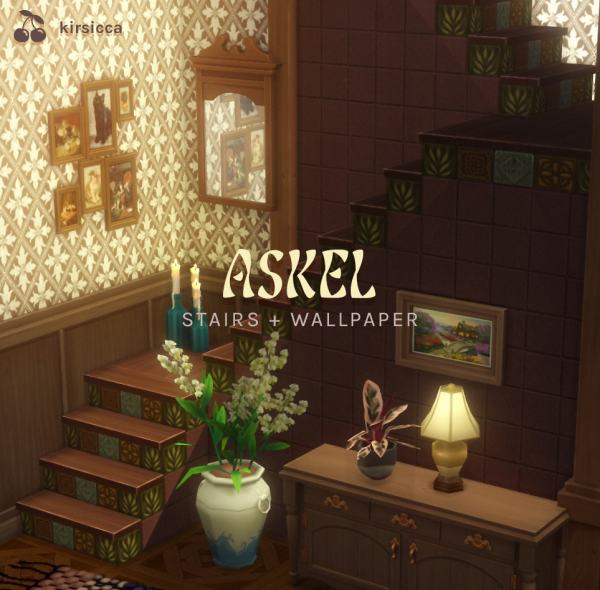 Maxis Match askel stairs by simsfinds - The Sims 4 Custom Content