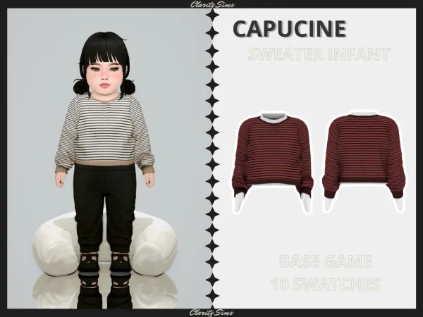 Alpha Capucine Sweater Infant - The Sims 4 Custom Content