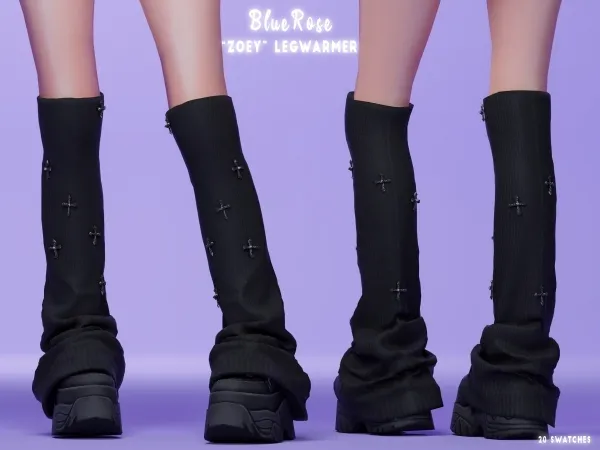 Mix ZOEY legwarmer acc BRsims - The Sims 4 Custom Content