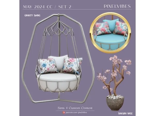 Maxis Match May 2024 CCSet 2 - The Sims 4 Custom Content