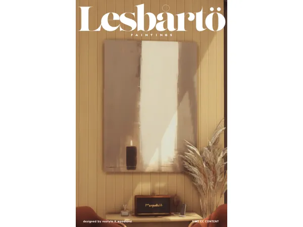 Maxis Match Lesbarto Paintings by NOSTYLEXWOODLAND - The Sims 4 Custom Content