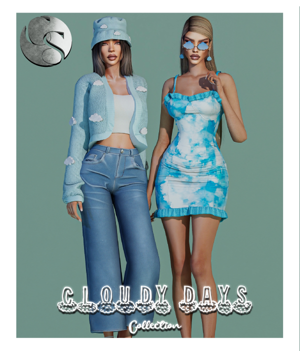 Alpha CAMUFLAJE Cloudy Days Collection FS by simsfinds - The Sims 4 Custom Content