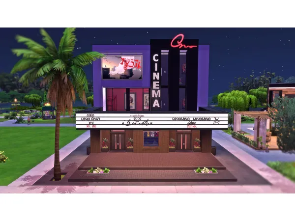 Maxis Match Sunset Cinema (no ) by mamba_black - The Sims 4 Custom Content