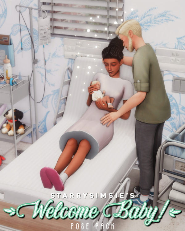 Mix Welcome Baby Pose Pack by simsfinds - The Sims 4 Custom Content