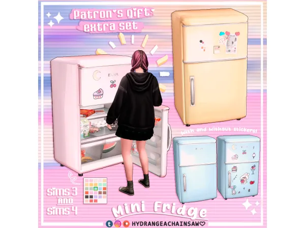 Mix mini fridge - The Sims 4 Custom Content