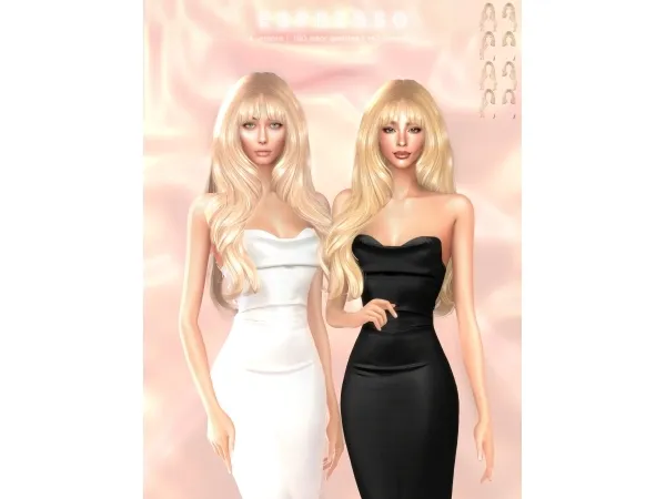 Alpha Espresso Hairstyle - The Sims 4 Custom Content