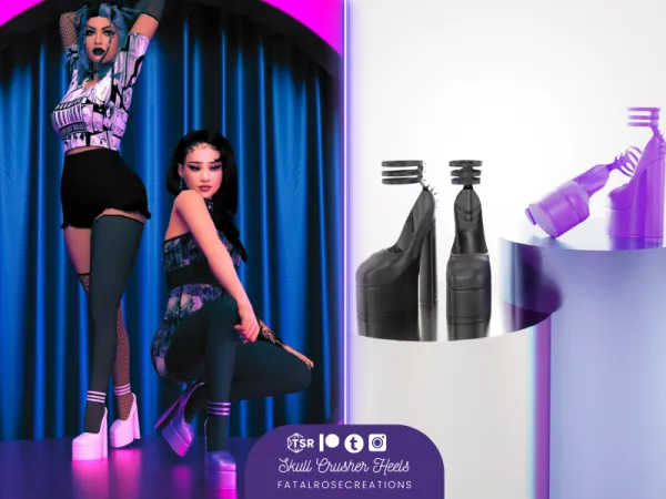 Maxis Match Soul Crusher Heels - The Sims 4 Custom Content