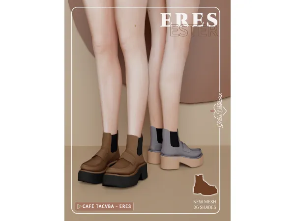 Alpha Ester Boots by Valentina - The Sims 4 Custom Content