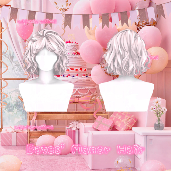 Maxis Match Bates' Manor Hair by simsfinds - The Sims 4 Custom Content