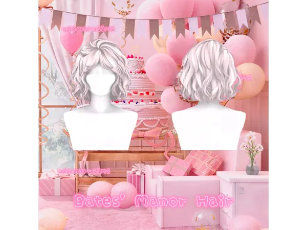 Maxis Match Bates' Manor Hair by usamarusims - The Sims 4 Custom Content
