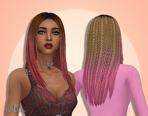 Maxis Match Marielle Hairstyle Ombre by simsfinds - The Sims 4 Custom Content