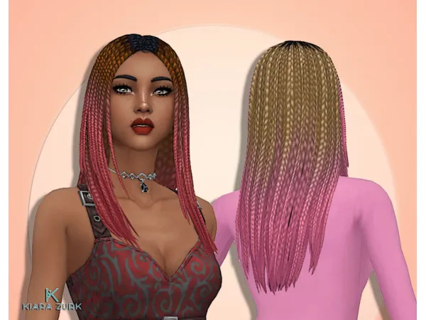 Maxis Match Marielle Hairstyle Ombre - The Sims 4 Custom Content